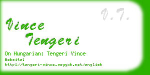 vince tengeri business card